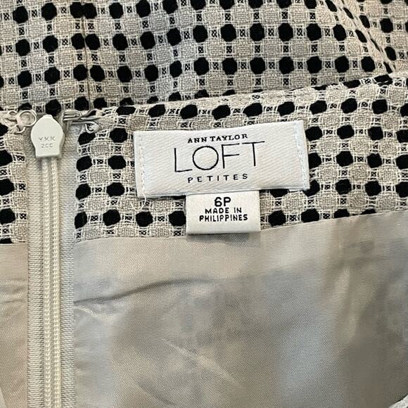 Ann Taylor Loft Polka Dot Pleated Pencil Skirt Size 6 Petite NWOT - Picture 10 of 12